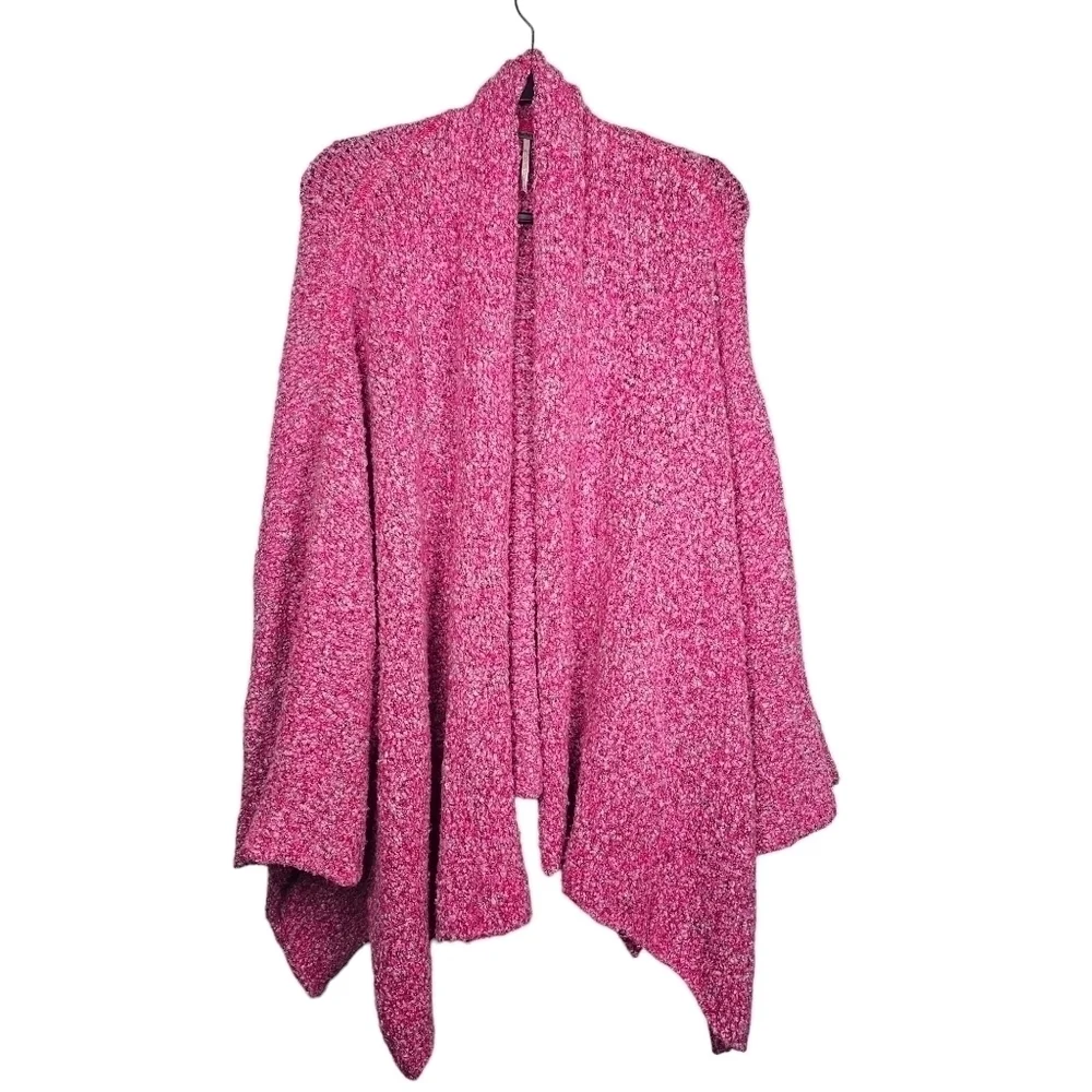 Free People BFF Cardigan in Hot Pink